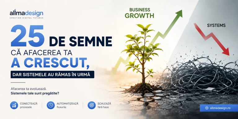 25 de semne că afacerea ta a crescut, dar sistemele au rămas în urmă