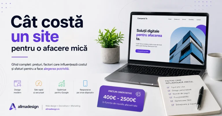 Cât costă un site pentru o afacere mică
