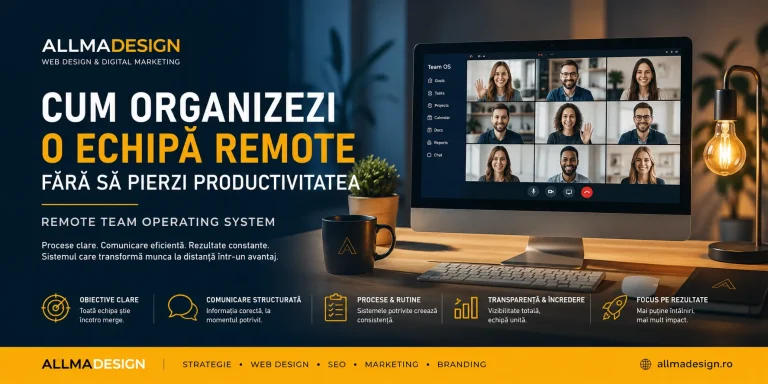 Cum organizezi o echipă remote fără să pierzi productivitatea