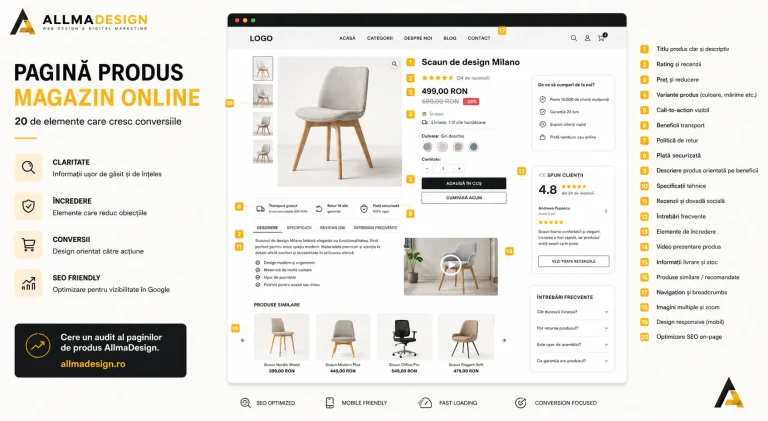 Pagină produs magazin online – anatomia unei pagini optimizate
