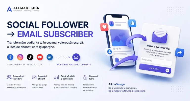 SOCIAL FOLLOWER → EMAIL SUBSCRIBER.