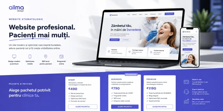 Website stomatologic și pachete premium