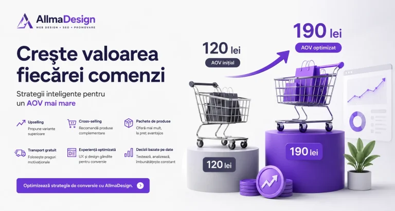 creștere valoare medie comandă