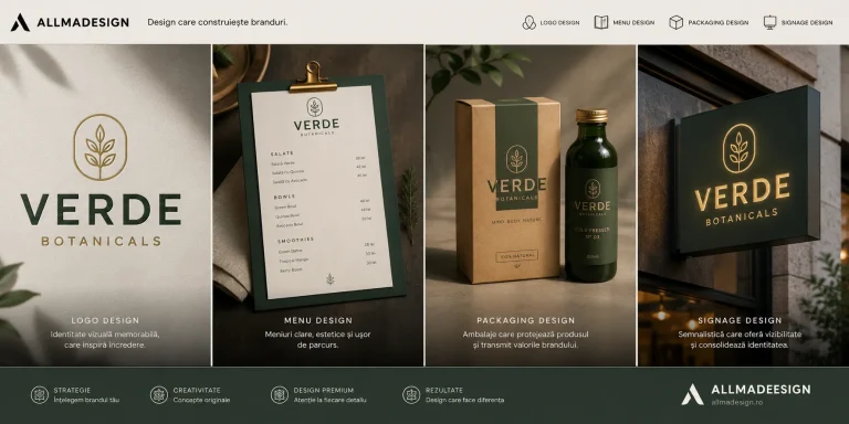 logo + menu + packaging + signage.