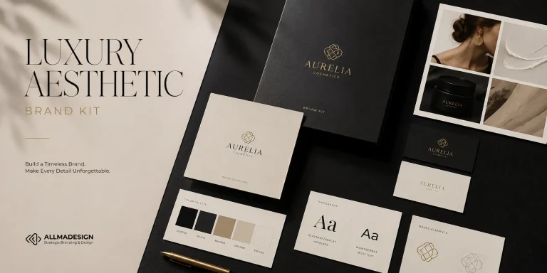 luxury aesthetic brand kit.