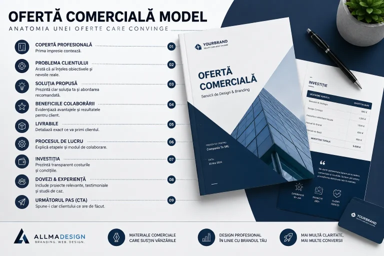 ofertă comercială model