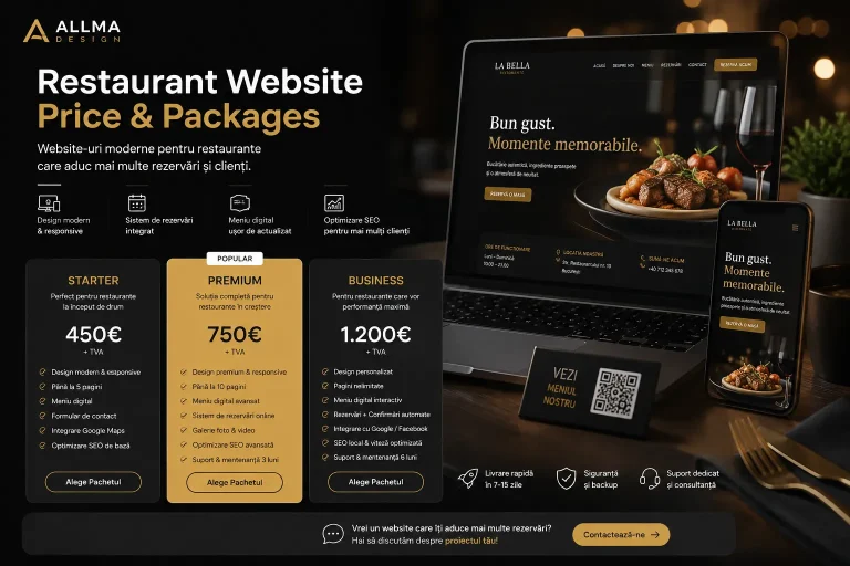 restaurant website price.