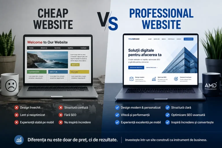 site ieftin vs site profesional