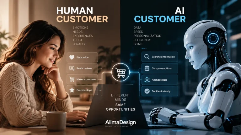 HUMAN CUSTOMER + AI CUSTOMER.
