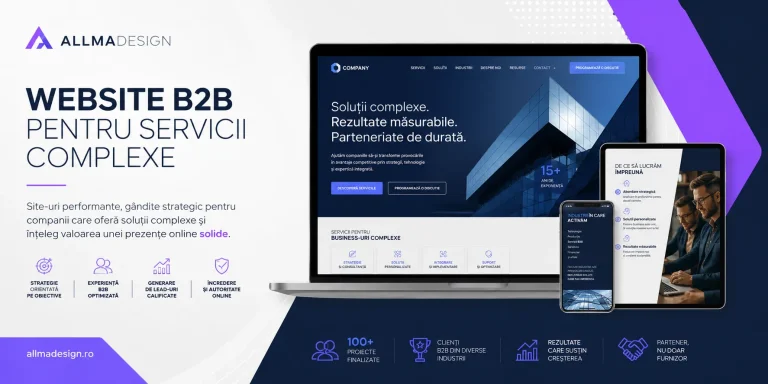 Website B2B pentru servicii complexe