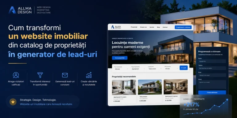 Website imobiliar care generează lead uri