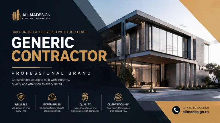 generic contractor → professional brand.