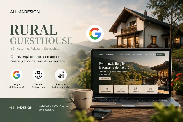 rural guesthouse + Google + website.