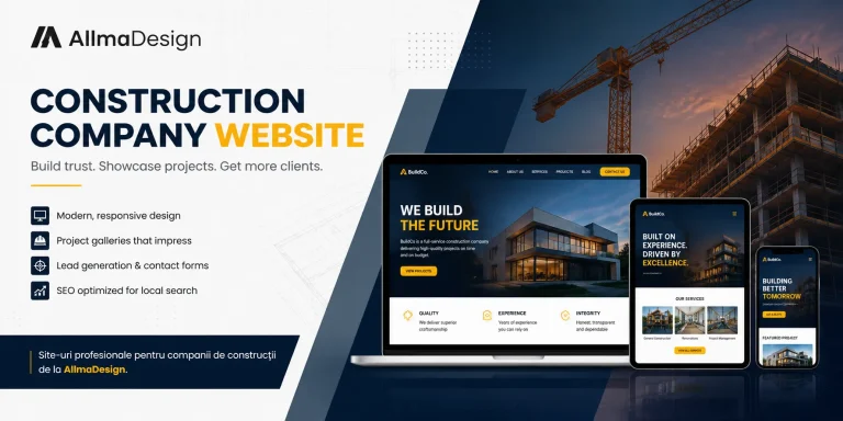 site firmă construcții preț